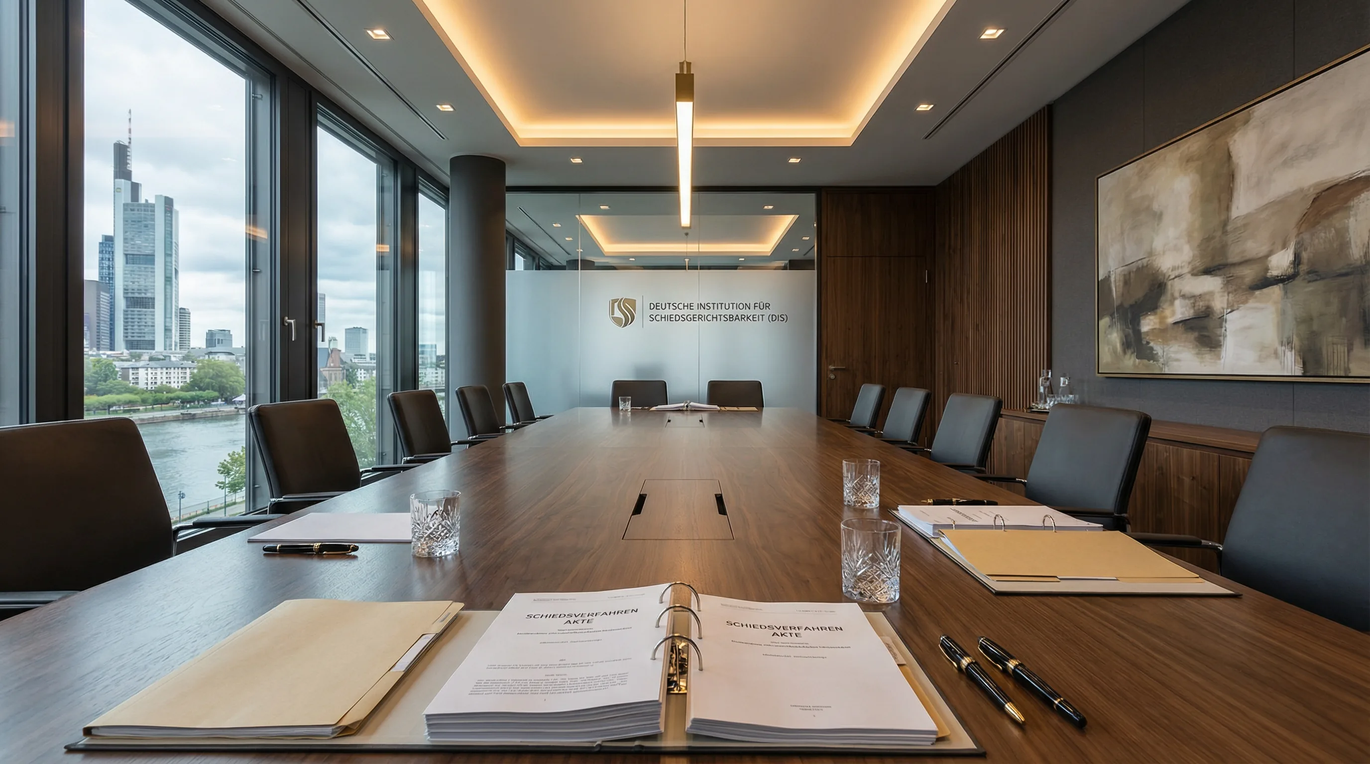 Moderner Arbitration-Konferenzraum - Commercial Litigation und Schiedsverfahren